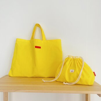 手提げbag ＆ 巾着袋   レモンの画像