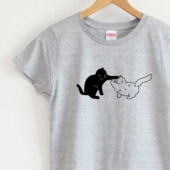 ねこパンチが届かない　レディースタイプ（gray）の画像