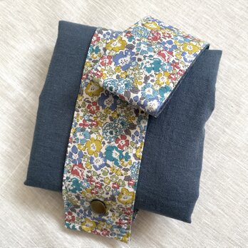 折りたたみ巾着バッグ＊巾着ショルダーバッグ/スチールミント