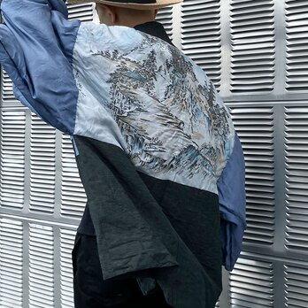 【昭和ヴィンテージ】羽織を纏う新スタイル｜Tシャツ＆ワイドパンツにハマるメンズ和モダンジャケットの画像