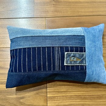 ペット用★アゴ乗せクッション★汚れ防止対策★犬　猫★枕　デニムリメイク　あごまくらの画像