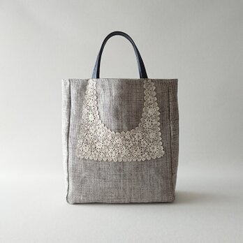 antique lace linen toteの画像
