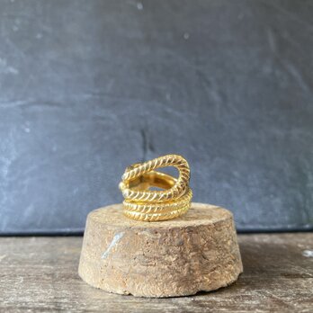 ハンドメイドリングno.151 シルバーアクセサリー　スプーンリング　手作り指輪の画像