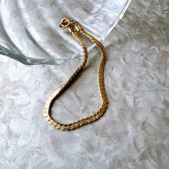 BA70-【 AVON 】エイボン・ヴィンテージブレスレット 1980s Gold Tone Chain Braceletの画像