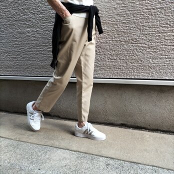 『愛されベージュ♥』コットン♥テーパードパンツ【M~4L】の画像