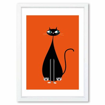 Art Cat   ネコ　送料無料 　イラスト　たのしくなるお部屋　ポスター　アートポスター　アートsei検索新着順　3495の画像