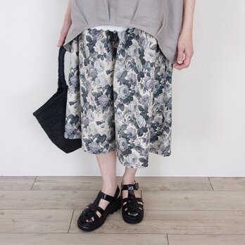 [予約販売] ローズガーデン綿麻タックパンツの画像