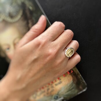 [フランス奇跡のメダイ] Bezel ring - gold*SV