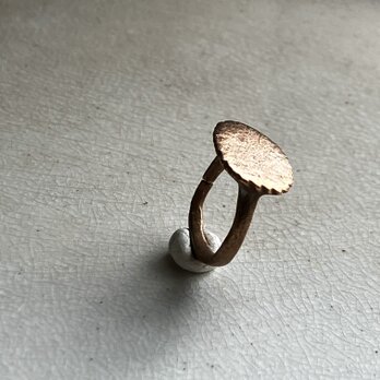 古代　ヴァイキングリング　真鍮　花　難ありの画像