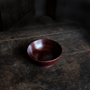 深みのある色味◆時代物　拭き漆小椀　欅　小鉢　菓子器　骨董/antiques　古民家　古道具の画像