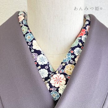 正絹の半衿 花づくしの画像