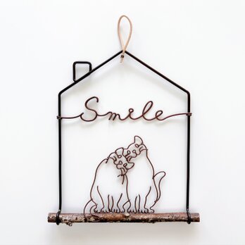 【 受注制作 】仲良し猫のSmile ホームオーナメント
