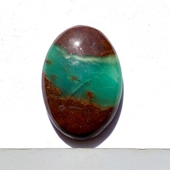 クリソプレーズ[64] 31x21mm 36Cts　天然石ルース／カボションの画像