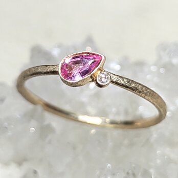 pink sapphire＊K10 ringの画像