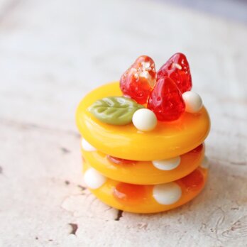 ガラスのミニチュアパンケーキ ★ガラスのミニチュア洋菓子店