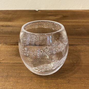 小さな泡のグラス　渦　の画像
