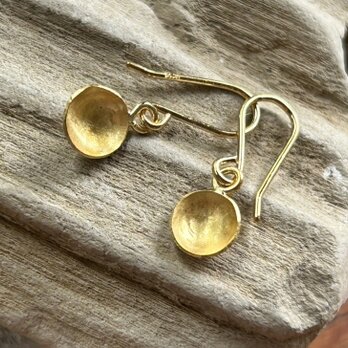 K24 Pure Gold Classic EarringsnⅡ◇純金の揺れるクラシックピアス (両耳分）の画像