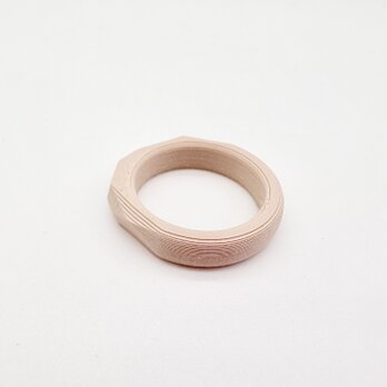 Infinite RING　植物由来樹脂アクセサリー ／　P - マットベージュの画像