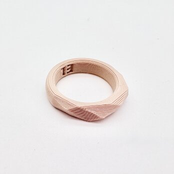 Infinite RING　植物由来樹脂アクセサリー ／　P - マットベージュ
