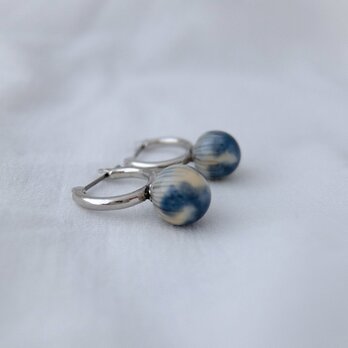 ピアス hoop blueの画像