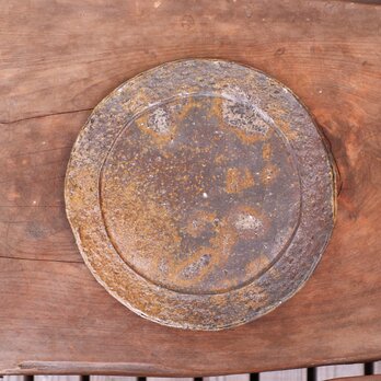 備前焼 皿(約20.5cm)　sr4-079の画像