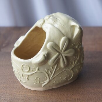 【展示品】猫の花器の画像