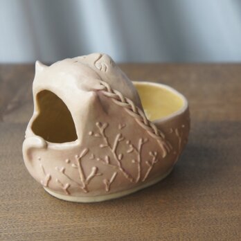 【展示品】猫の花器の画像