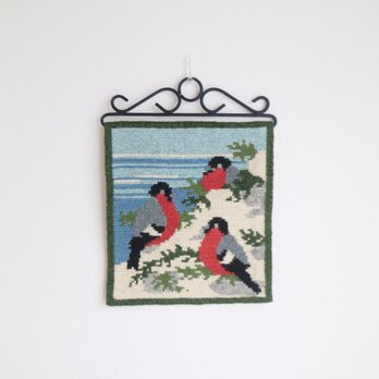 スウェーデンで見つけた手刺繍のタペストリー No.5750の画像