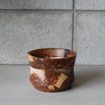 WOOD×レジン　05　SDGs小物入れ　銘木端材の画像