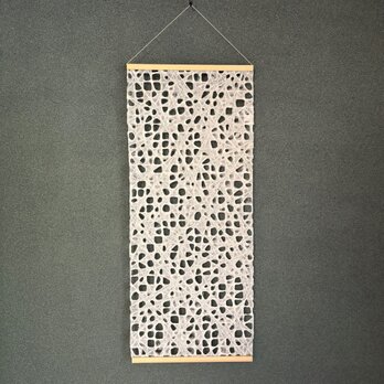 呼吸する和紙のタペストリー ／縦73cm 横29.7cm〈一点物〉の画像