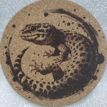 コースター　ヒョウモントカゲモドキの画像