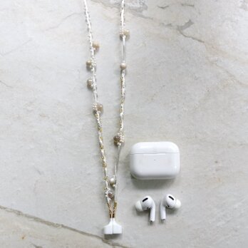 軽いメガネストラップ・眼鏡・AirPods　（ホワイト）の画像