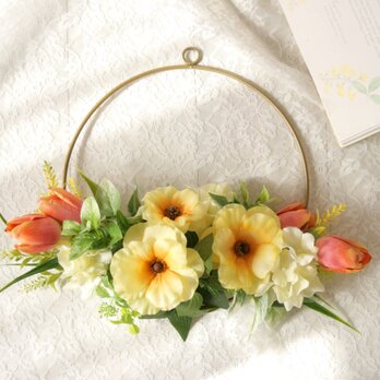 チューリップとラナンキュラスの春色リングリース