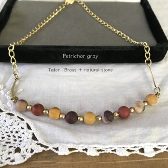 Teżor：ムーアカイトとヴィンテージビーズの首飾り　 [ Mookaite Necklace ]の画像