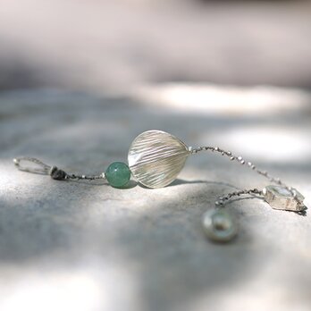 -Karensilver・Aventurine- braid braceletの画像