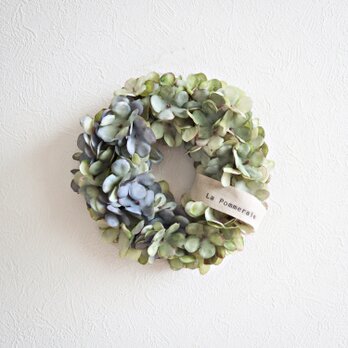 mini wreath 紫陽花 ★ 17cm blue×greenの画像