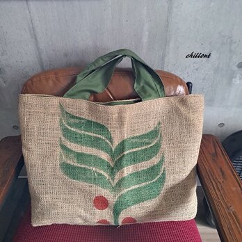 Big Coffee Hemp Bag：大きなコーヒー麻袋バッグ【0864】の画像