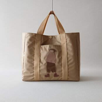 annco nylon tote [beige gold]の画像