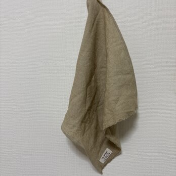 ✳︎ハンドメイド✳︎ ◆リネンカーキキッチンファブリックの画像