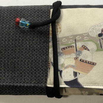 ８２３９　男の子のお宮参り着で作った和風財布・ポーチの画像
