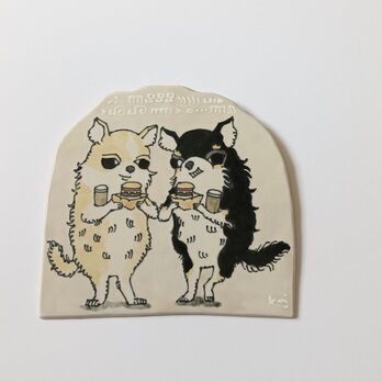 タイルの動物図鑑　チワワハンバーガーの画像