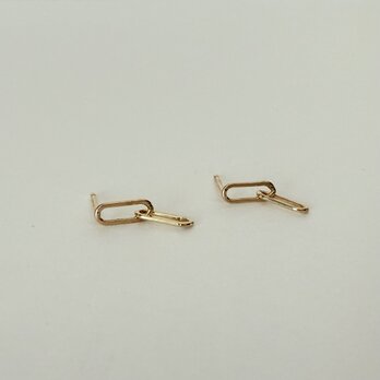 14kgf ◇ クリップチェーンピアス　2 & 2の画像