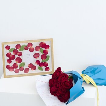 Strawberry Moebe -20本の赤バラブーケ & アフターブーケ Set-《Mサイズ》の画像