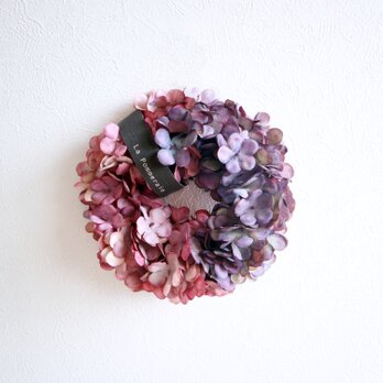 mini wreath 紫陽花 ★ 17cm plum ×grapeの画像