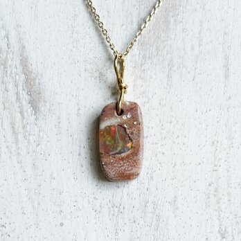 K24純金カンテラ オパール ペンダントトップ/ ピアス◇K24 Pure Gold Cantera Opal Pendの画像