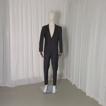 高品質！スーツ ブラック ジャケット、パンツの2点セット 新郎衣装の画像