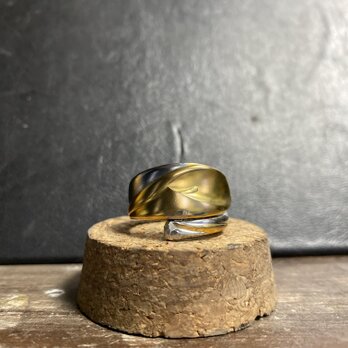 ハンドメイドリングno.GSL シルバーアクセサリー　スプーンリング　手作り指輪の画像