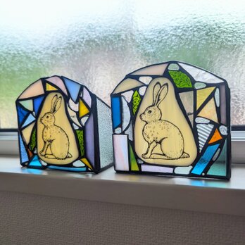 LEDライト【ふぞろいドット】ステンドグラスのコピーの画像