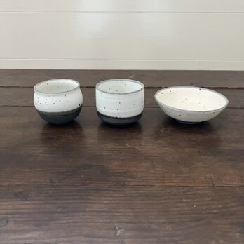 粉引　利き器(キキキ)セットの画像