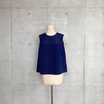ノースリーブ/navy/9号（S）の画像